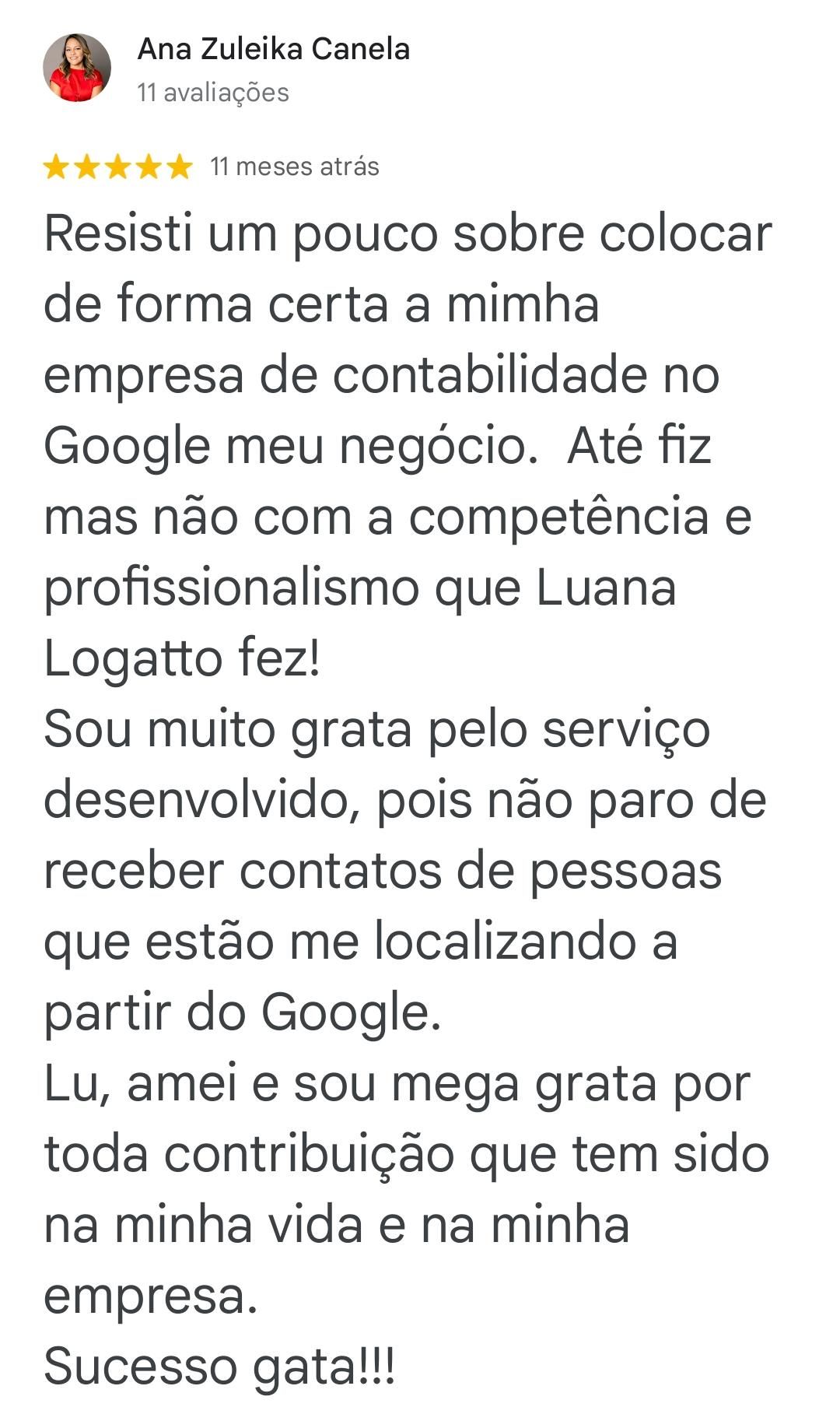 Depoimento de cliente Logatto